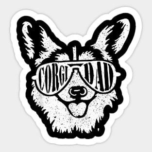 Corgi Dad Dog Owner Pet Welsh Corgi Fathers Day Sticker